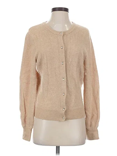 Pre-owned Jcrew Cardigan Sweater In Tan
