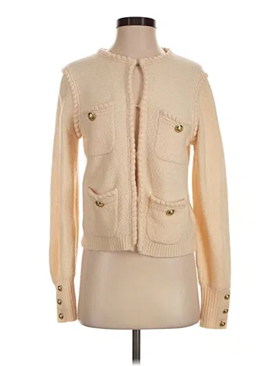 Pre-owned Jcrew Cardigan Sweater In Tan