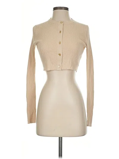 Pre-owned Jcrew Cardigan Sweater In Tan