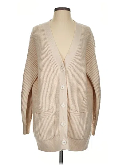 Pre-owned Jcrew Cardigan Sweater In Tan