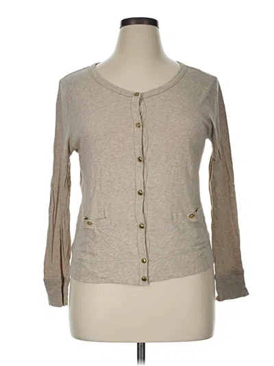 Pre-owned Jcrew Cardigan Sweater In Tan