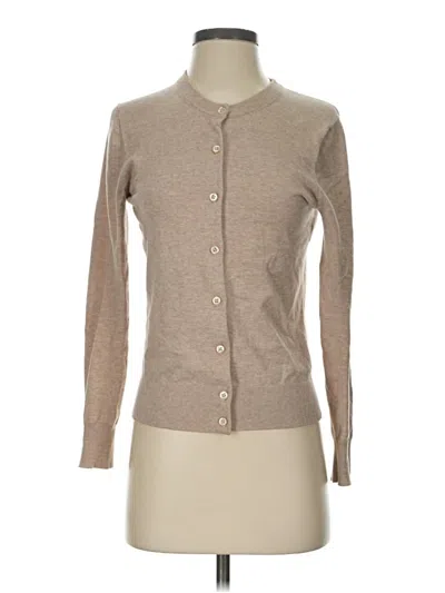 Pre-owned Jcrew Cardigan Sweater In Tan