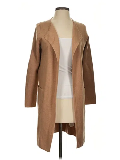 Pre-owned Jcrew Cardigan Sweater In Tan