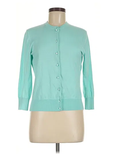 Pre-owned Jcrew Cardigan Sweater In Teal