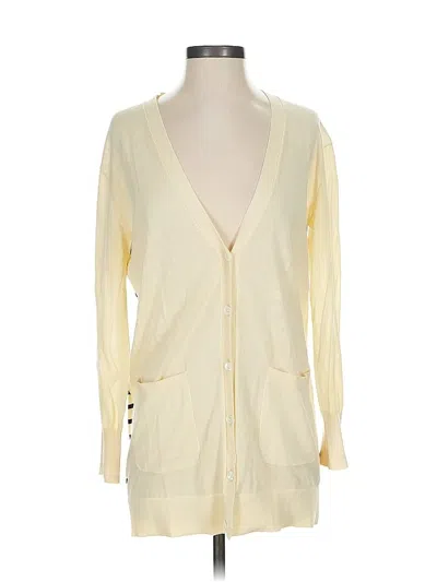 Pre-owned Jcrew Cardigan Sweater In White