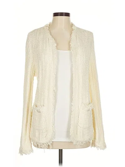 Pre-owned Jcrew Cardigan Sweater In White