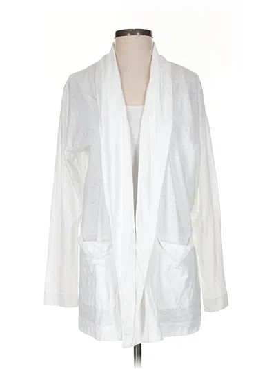 Pre-owned Jcrew Cardigan Sweater In White