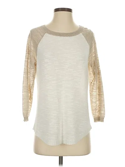 Pre-owned Jcrew Cardigan Sweater In White