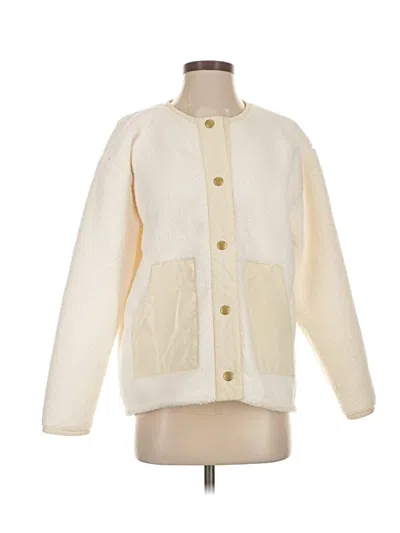 Pre-owned Jcrew Cardigan Sweater In White