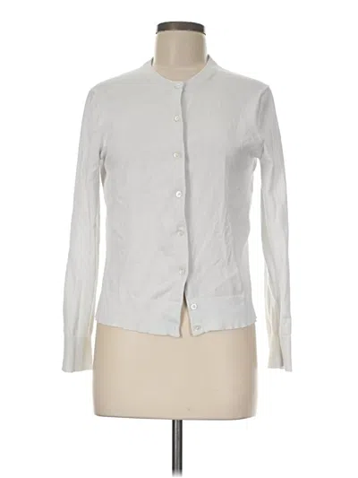 Pre-owned Jcrew Cardigan Sweater In White