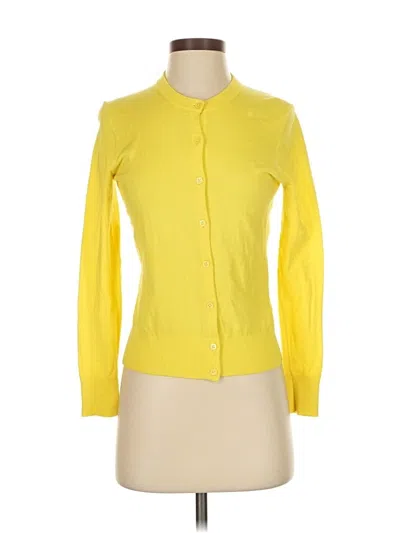 Pre-owned Jcrew Cardigan Sweater In Yellow