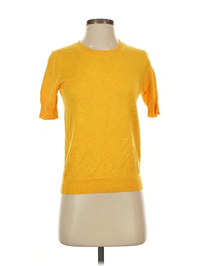 Pre-owned Jcrew Cardigan Sweater In Yellow