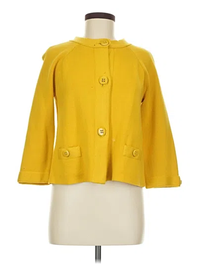 Pre-owned Jcrew Cardigan Sweater In Yellow