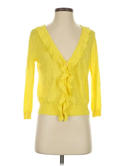 Pre-owned Jcrew Cardigan Sweater In Yellow