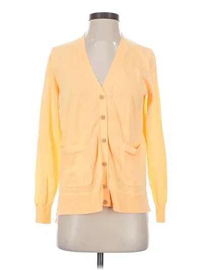 Pre-owned Jcrew Cardigan Sweater In Yellow