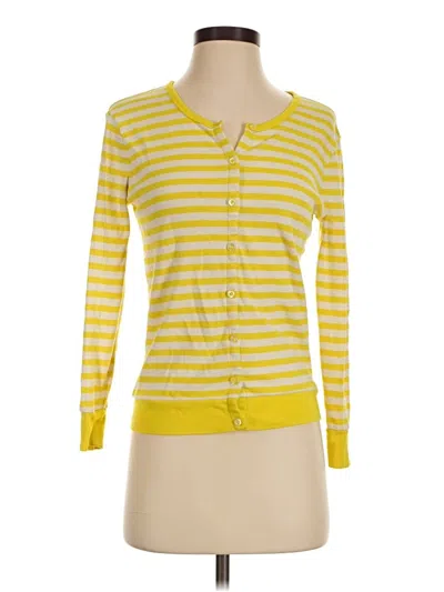 Pre-owned Jcrew Cardigan Sweater In Yellow
