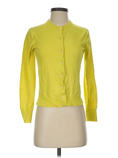 Pre-owned Jcrew Cardigan Sweater In Yellow