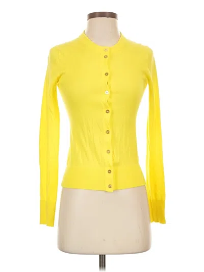 Pre-owned Jcrew Cardigan Sweater In Yellow