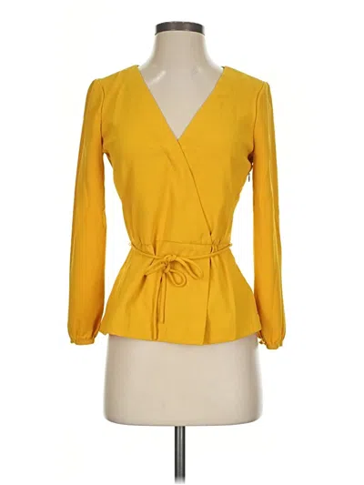 Pre-owned Jcrew Cardigan Sweater In Yellow