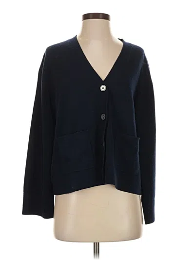 Pre-owned Jcrew Cashmere Cardigan Sweater In Blue