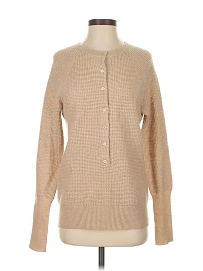 Pre-owned Jcrew Cashmere Cardigan Sweater In Brown