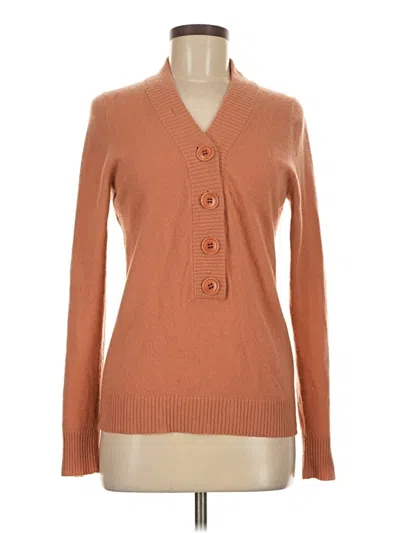 Pre-owned Jcrew Cashmere Cardigan Sweater In Brown