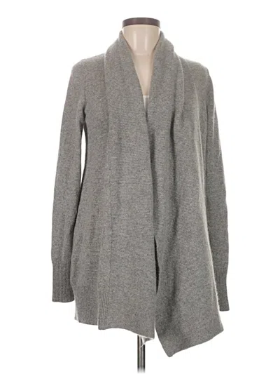 Pre-owned Jcrew Cashmere Cardigan Sweater In Gray