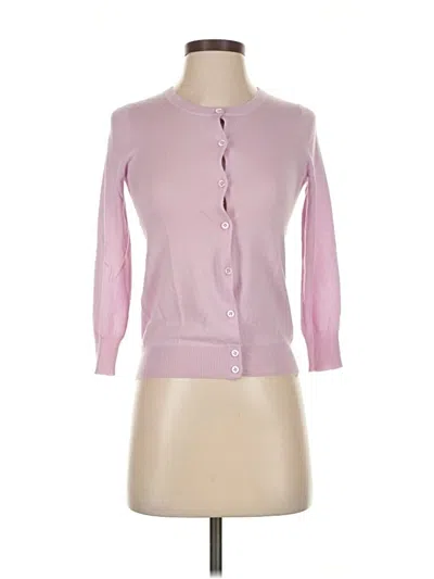 Pre-owned Jcrew Cashmere Cardigan Sweater In Pink