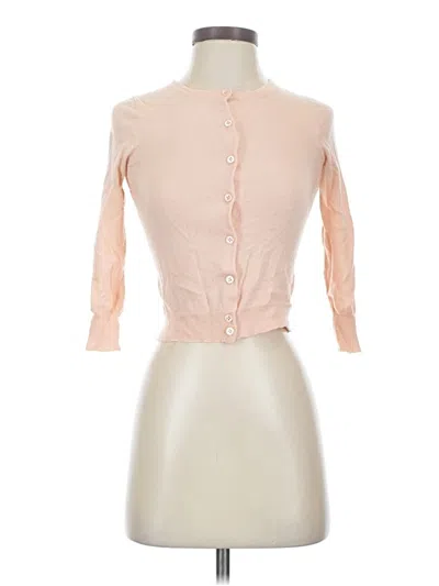 Pre-owned Jcrew Cashmere Cardigan Sweater In Pink