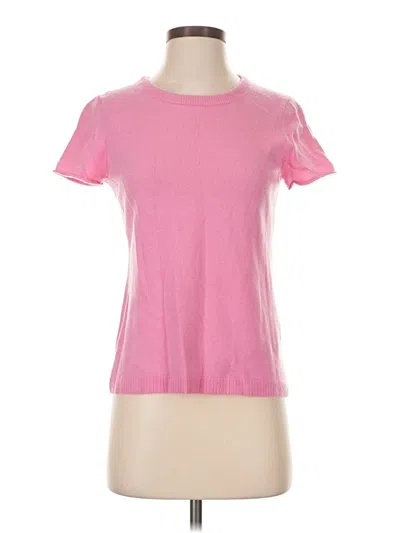 Pre-owned Jcrew Cashmere Cardigan Sweater In Pink