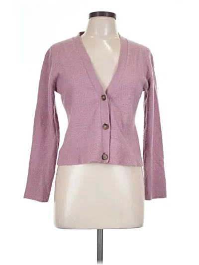 Pre-owned Jcrew Cashmere Cardigan Sweater In Pink