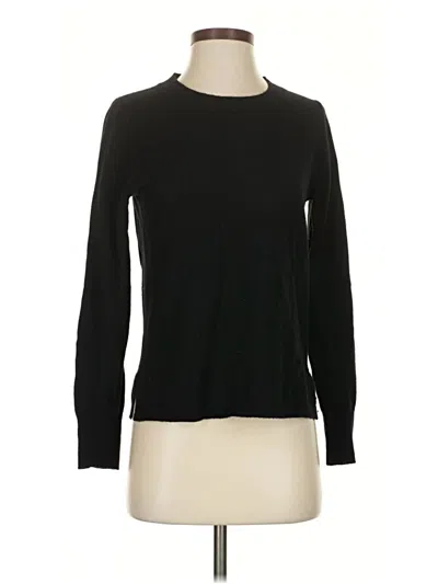Pre-owned Jcrew Cashmere Pullover Sweater In Black