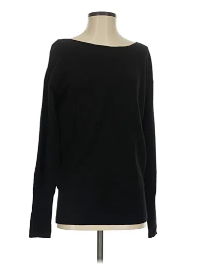 Pre-owned Jcrew Cashmere Pullover Sweater In Black