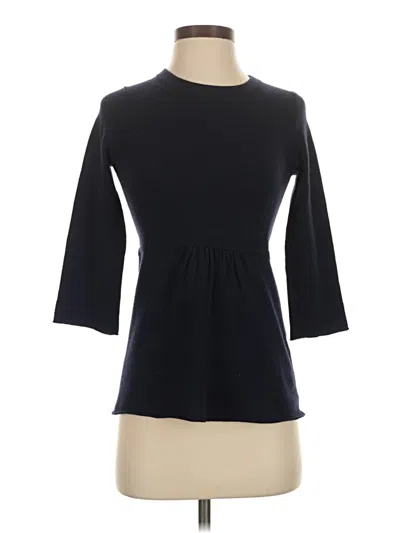 Pre-owned Jcrew Cashmere Pullover Sweater In Black
