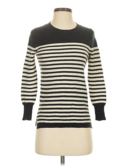 Pre-owned Jcrew Cashmere Pullover Sweater In Black