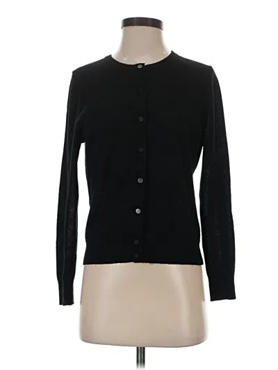 Pre-owned Jcrew Cashmere Pullover Sweater In Black
