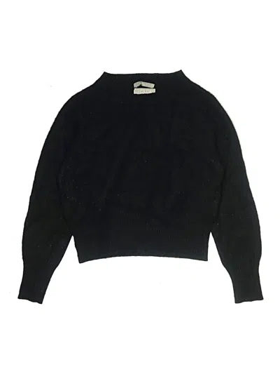 Pre-owned Jcrew Kids' Cashmere Pullover Sweater In Black