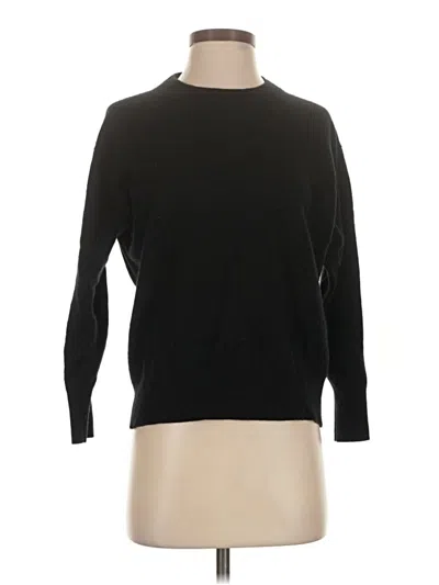 Pre-owned Jcrew Cashmere Pullover Sweater In Black