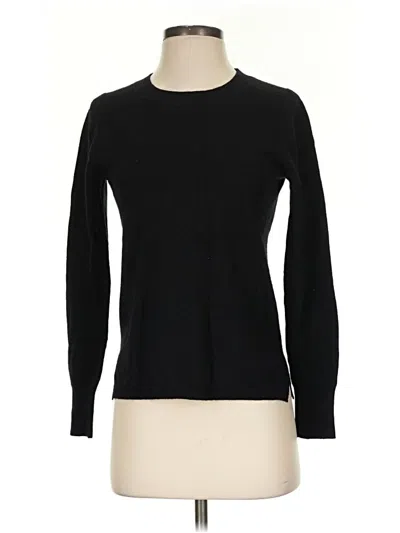 Pre-owned Jcrew Cashmere Pullover Sweater In Black