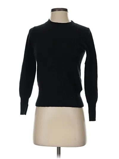 Pre-owned Jcrew Cashmere Pullover Sweater In Black