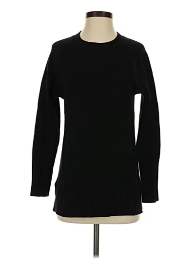Pre-owned Jcrew Cashmere Pullover Sweater In Black