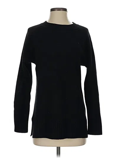 Pre-owned Jcrew Cashmere Pullover Sweater In Black