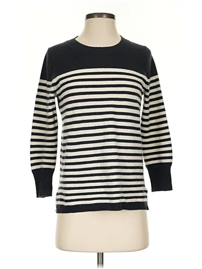 Pre-owned Jcrew Cashmere Pullover Sweater In Black
