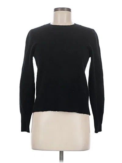 Pre-owned Jcrew Cashmere Pullover Sweater In Black