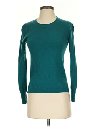 Pre-owned Jcrew Cashmere Pullover Sweater In Blue