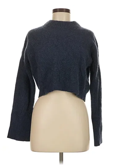 Pre-owned Jcrew Cashmere Pullover Sweater In Blue