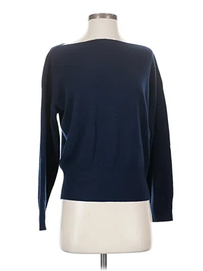 Pre-owned Jcrew Cashmere Pullover Sweater In Blue