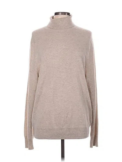 Pre-owned Jcrew Cashmere Pullover Sweater In Brown