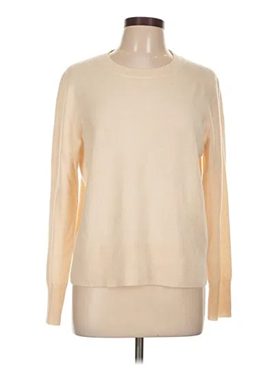 Pre-owned Jcrew Cashmere Pullover Sweater In Brown