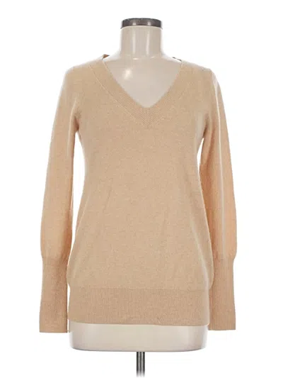 Pre-owned Jcrew Cashmere Pullover Sweater In Brown
